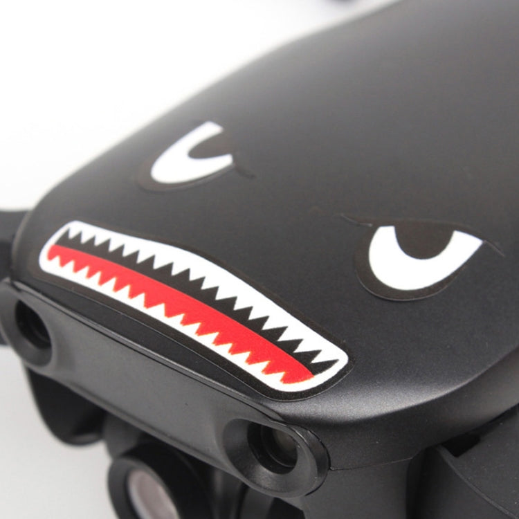 3 Sets Drone Shark Emoticon Body Sticker Battery Sticker