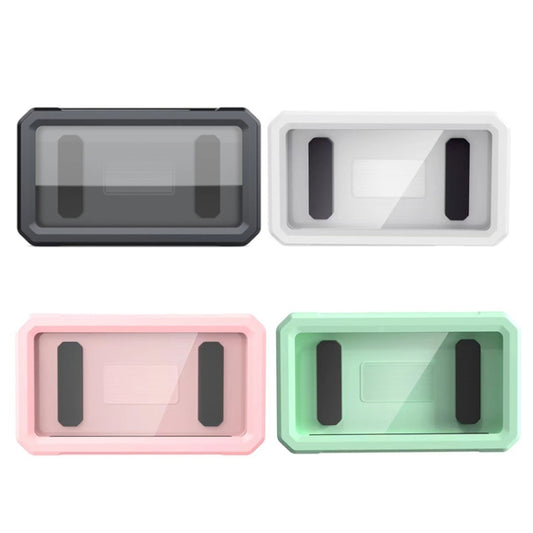 Close-up of rotating mechanism on retractable bathroom phone mount