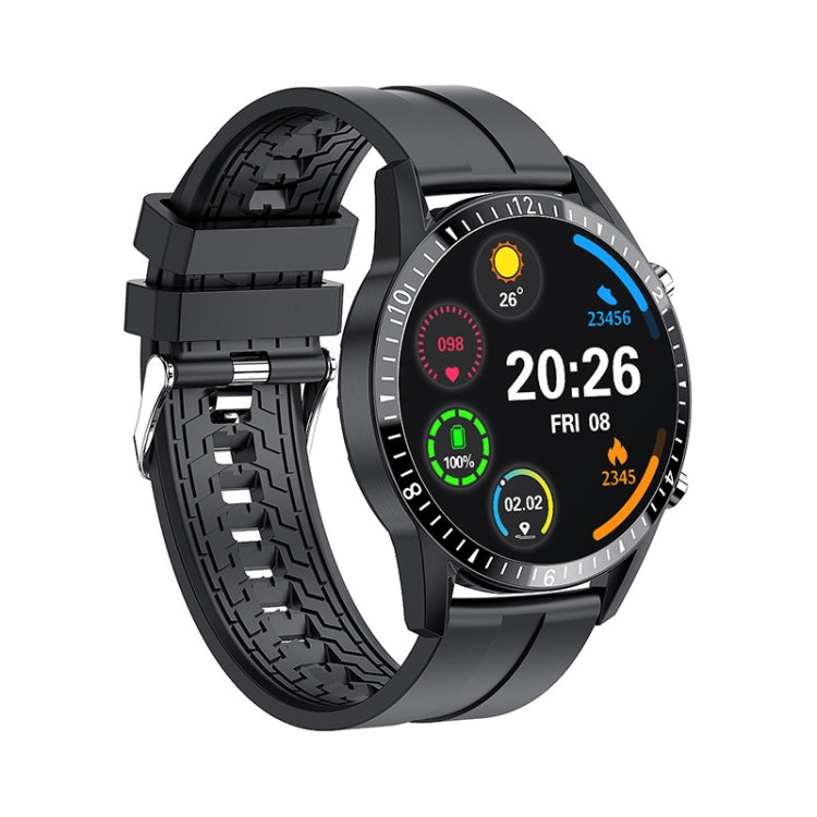 I9 1.5 Inch Heart Rate/Blood Pressure/Blood Oxygen Monitoring Watch, Color: Silver Steel, Black, Red, Orange, Green, Black Leather, Brown Leather, Black Steel, Silver Steel