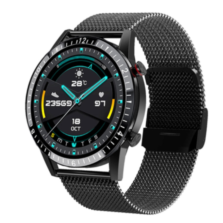 I9 1.5 Inch Heart Rate/Blood Pressure/Blood Oxygen Monitoring Watch, Color: Silver Steel