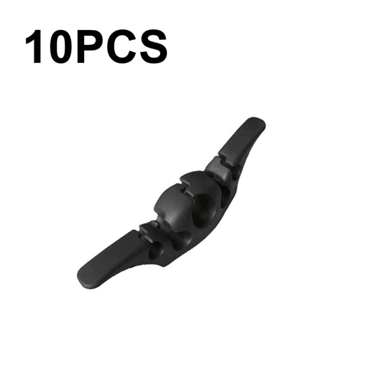 10 PCS Data Cable Storage Winding Wire Organizer, 10 PCS Black, 10 PCS White, 10 PCS Gray