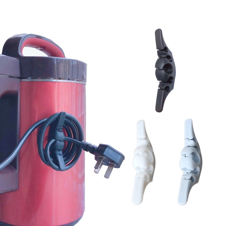 Lot de 10 organiseurs de câbles de données, 10 noirs, 10 blancs et 10 gris