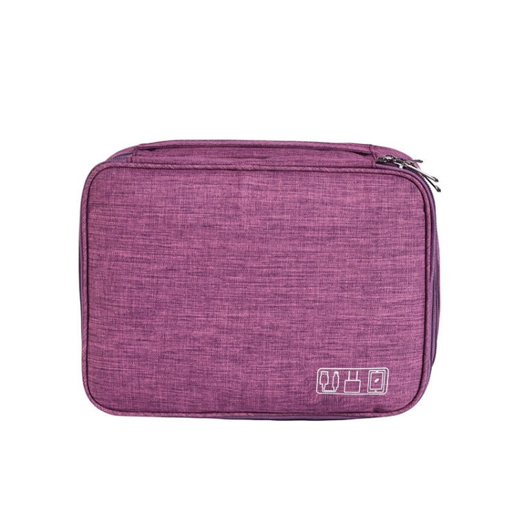 RH916 3 Layers Digital Collection Package Multi-Functional Data Cable Storage Package, RH916 Purple, RH916 Black, RH916 Gray, RH916 Blue, RH916 Navy, RH916 Red Wine