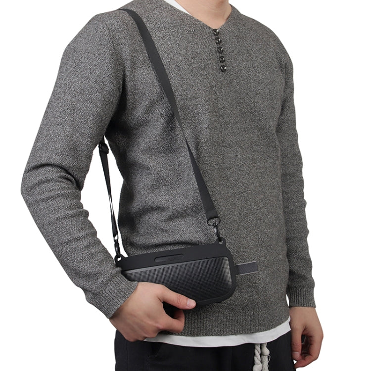 Speaker Silicone Protective Cover For Bose Soundlink Flex, Style 2 Black, Style 2 Silver Gray, Style 2 Dark Blue, Style 2  Stone Blue