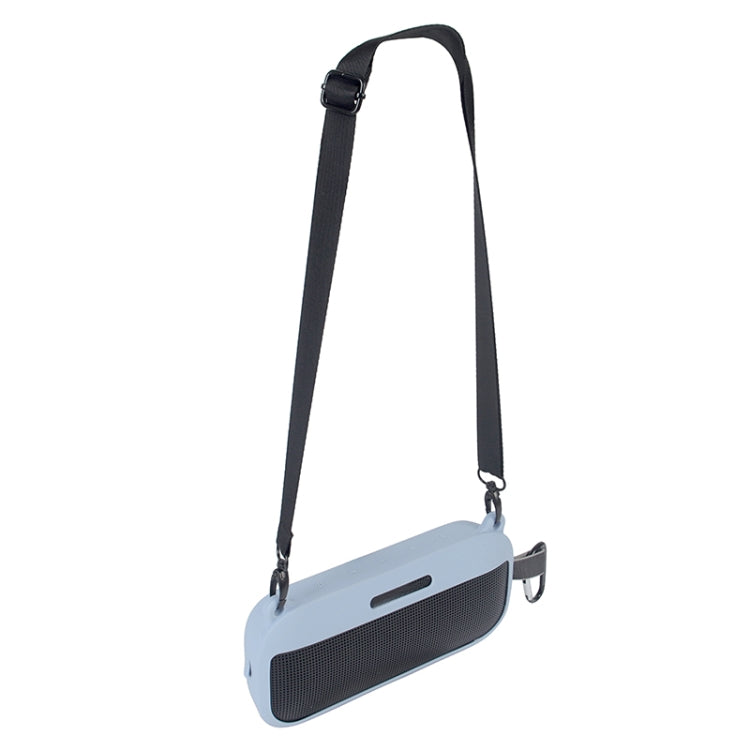 Speaker Silicone Protective Cover For Bose Soundlink Flex, Style 2 Black, Style 2 Silver Gray, Style 2 Dark Blue, Style 2  Stone Blue