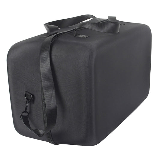 Person carrying JBL PARTYBOX 110 case with reinforced handles for portable convenience