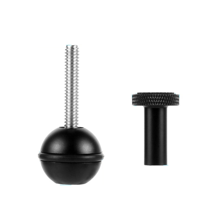 Ball Head Adapter Adjustable Screw Fixed Mount  Camera Underwater Diving Photography Lights Bracket, 1/4 Inch Red, 1/4 Inch  Black, M5 Screw Black