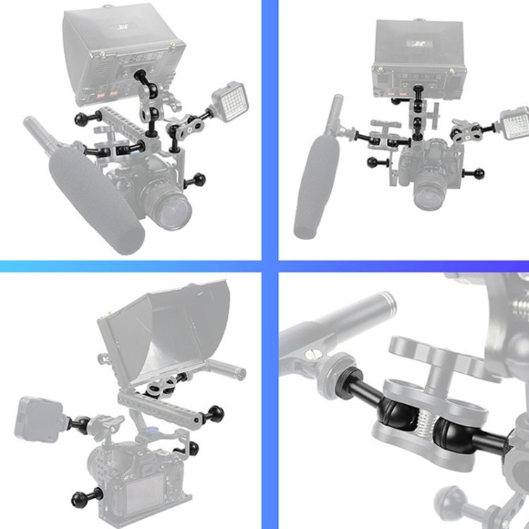 Ball Head Adapter Adjustable Screw Fixed Mount  Camera Underwater Diving Photography Lights Bracket, 1/4 Inch Red, 1/4 Inch  Black, M5 Screw Black