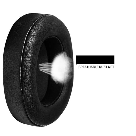 Soft velvet headphone covers installed on JBL E55BT with enhanced comfort cushioning