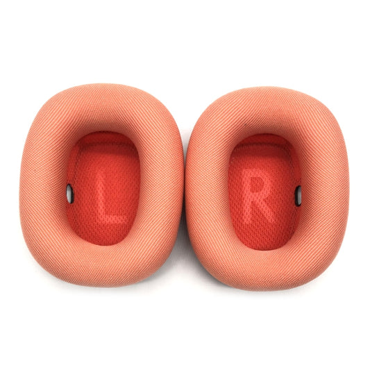 Close-up view of memory foam earmuff replacement pads for AirPods Max