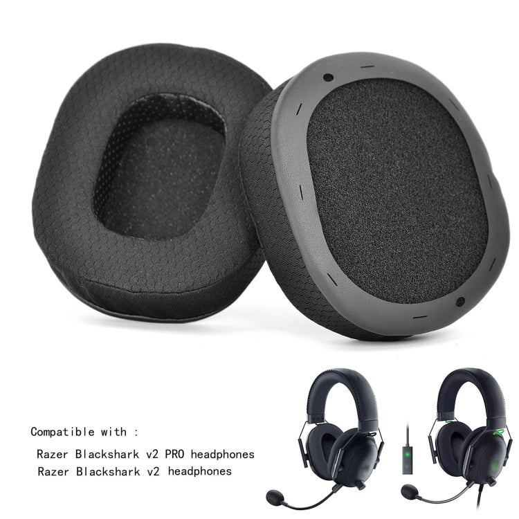 2 PCS Sponge Cover Ear Pads for Razer BlackShark V2 /V2 Pro,Style:, 19B32, Ice Sense, Football Net