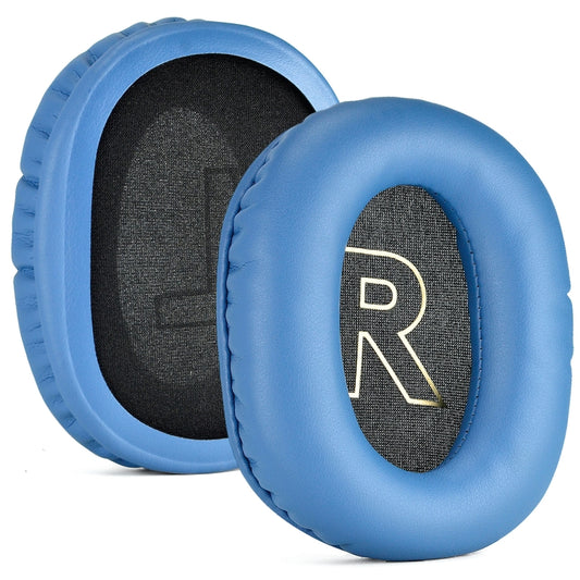 Blue velvet cloth earpads with memory foam cushioning for extended gaming sessions