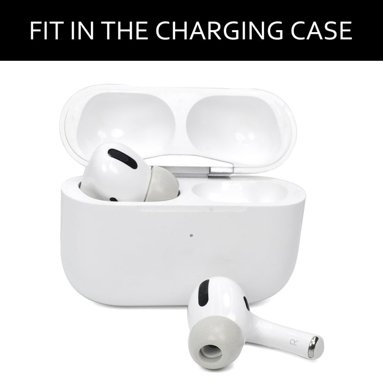 Lot de 2 embouts en mousse à mémoire de forme pour écouteurs sans fil Airpods Pro, tailles : L noir, M noir, S noir, L gris, M gris, S gris