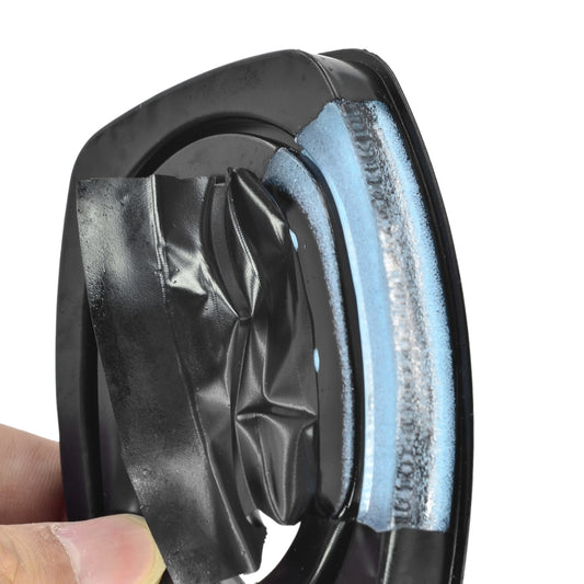 Gel ear pad attachment detail showing secure fit for Honeywell headsets