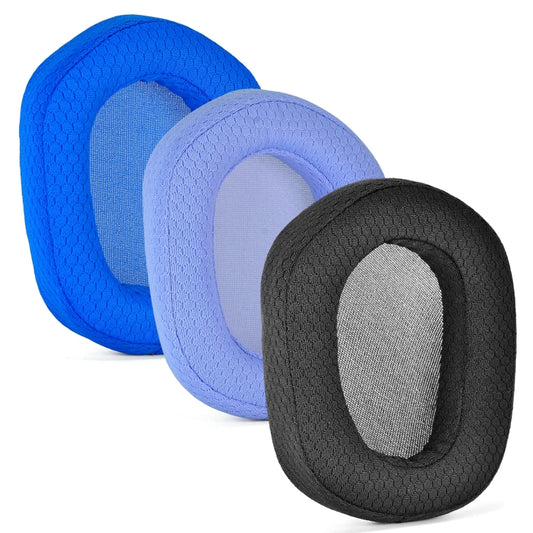 Two earmuff pads displayed separately showing G335 headphone compatibility