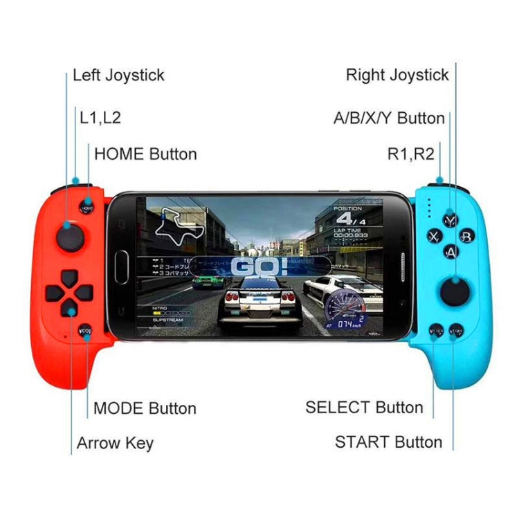 Manette de jeu extensible sans fil Bluetooth STK-7007F pour PC, tablette, Android et iOS