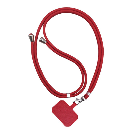 Black and red phone neck lanyards with removable card holder attachments