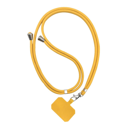 Yellow and sky blue adjustable phone lanyards with detachable cord design