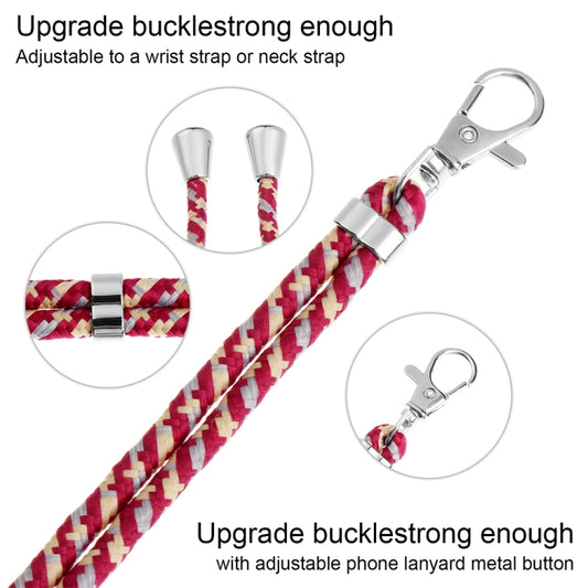 Multi-pack phone lanyards displaying all color variations: yellow, pink, gray, and red options included