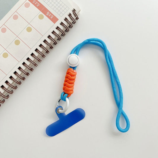 Flat lay of dual-lanyard collection displaying multiple colorful pattern options available