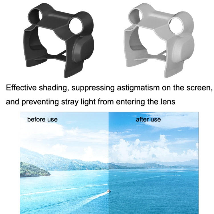Sunnylife MM3-ZG406 Lens Hood Gimbal Protection Anti-Glare Sunshade Cover For DJI Mini3 Pro, Black, Grey