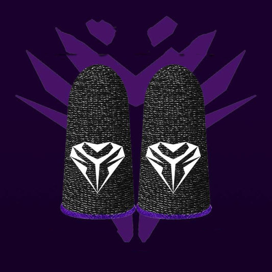 Black superconducting gaming finger sleeves with sweat-resistant technology for mobile and console play