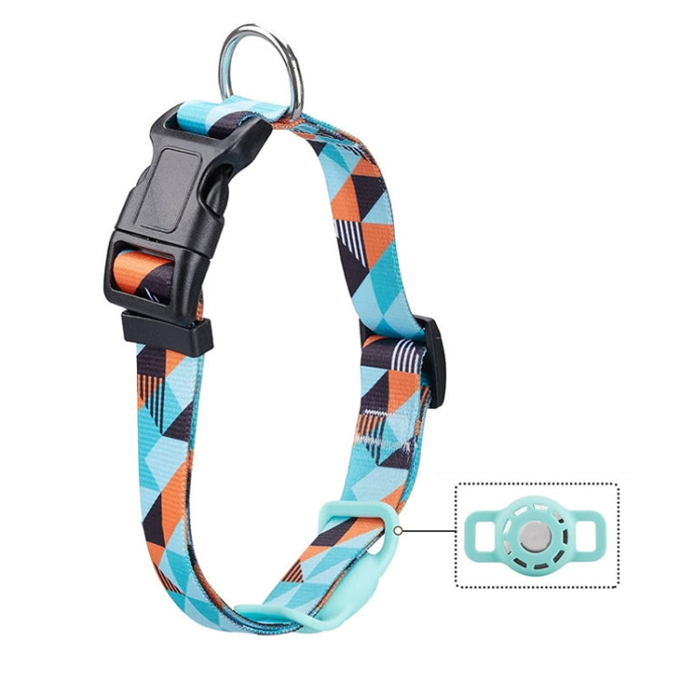 Geometric Print Ethnic Pet Collar for AirTag, S, M, L