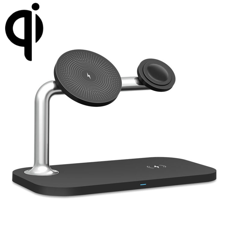 Chargeur magnétique sans fil 3 en 1 pour iPhone 12/13, iWatch et AirPods, 3 en 1 blanc, 3 en 1 noir