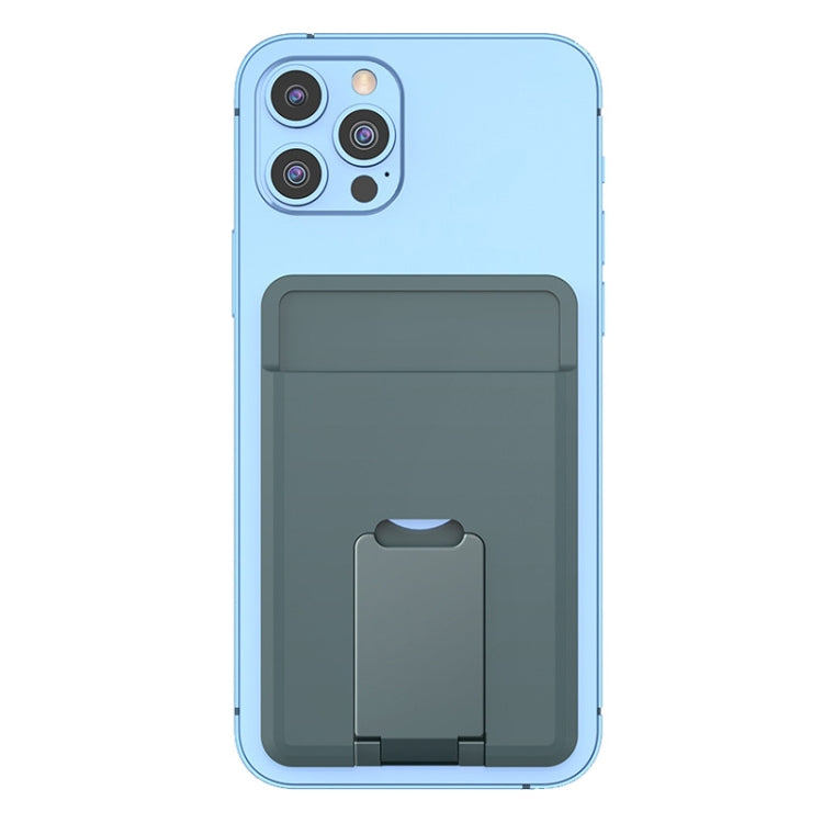 Support magnétique en silicone CY133H avec fonction porte-cartes, magnétique (noir), magnétique (bleu foncé), magnétique (bleu clair), magnétique (vert)