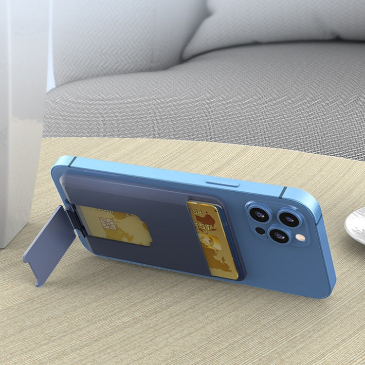 Support magnétique en silicone CY133H avec fonction porte-cartes, magnétique (noir), magnétique (bleu foncé), magnétique (bleu clair), magnétique (vert)