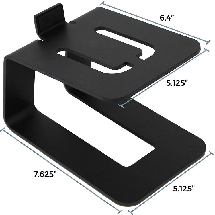 Support de bureau pour enceintes et moniteur audio, noir