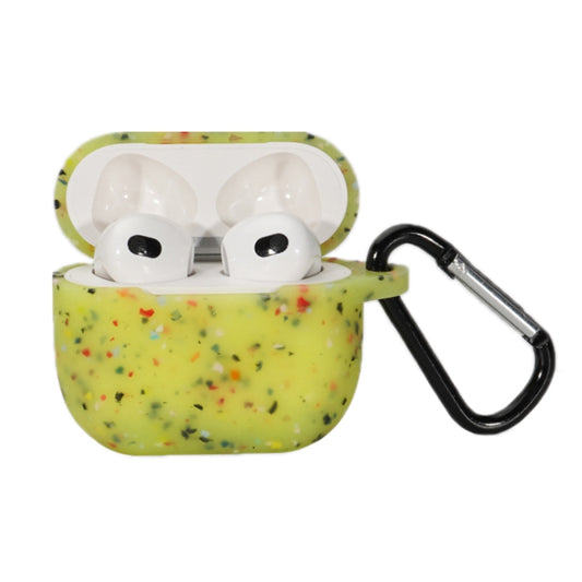 Transparent view of silicone case housing AirPods Pro securely