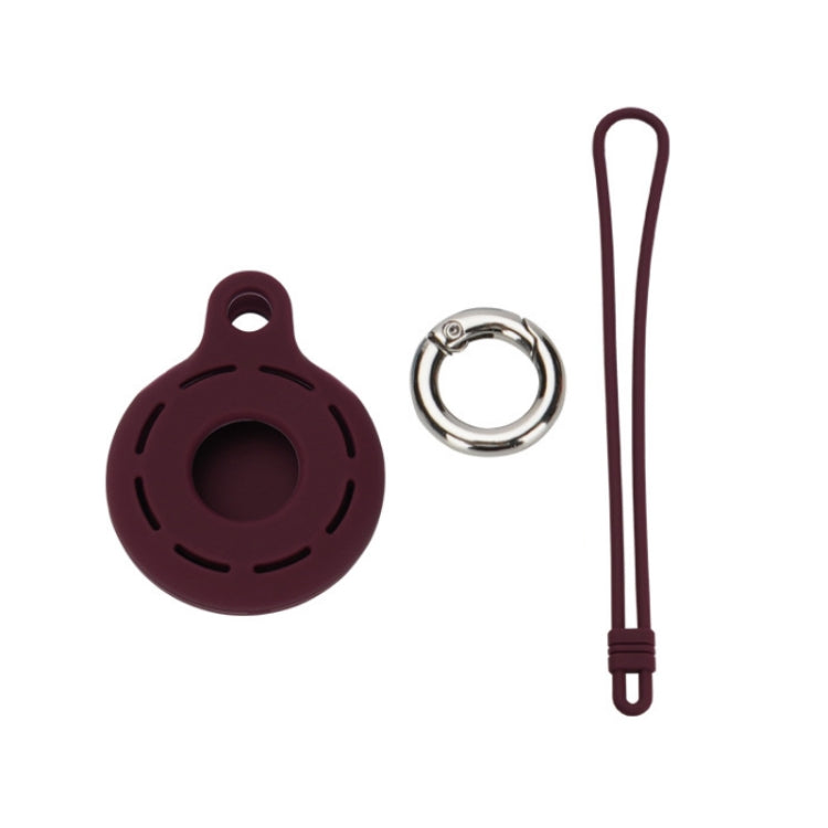 For AirTag 2nd Gen / AirTag 1st Gen Tracking Anti-Lost Locator Silicone Case, Mint Green, Pink, Black, Red, Yellow, Orange, Coffee, Dark Green, Coral Color, Lime White, Transparent, Noon Blue, Luminous White, Luminous Orange, Luminous Pink             ...