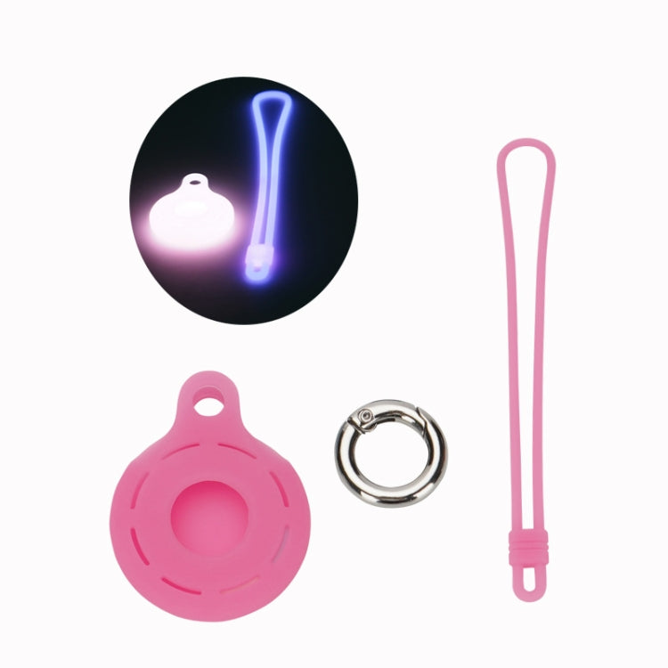 For AirTag 2nd Gen / AirTag 1st Gen Tracking Anti-Lost Locator Silicone Case, Mint Green, Pink, Black, Red, Yellow, Orange, Coffee, Dark Green, Coral Color, Lime White, Transparent, Noon Blue, Luminous White, Luminous Orange, Luminous Pink             ...