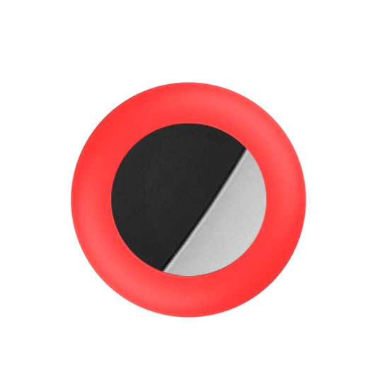 Red pet tracker cover for Apple AirTag ensuring reliable protection