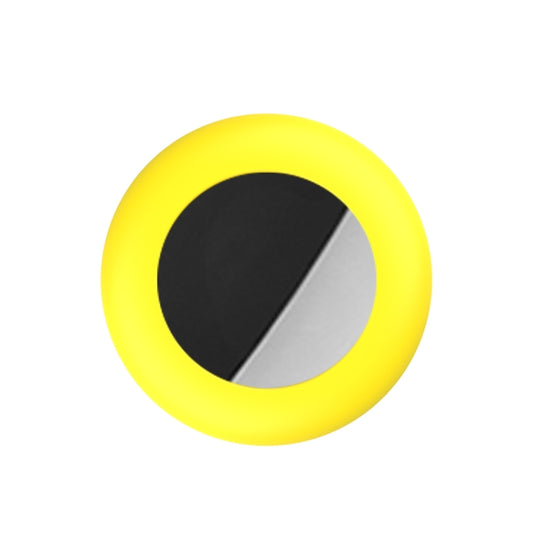 Yellow silicone AirTag case perfect for pet safety and tracking needs