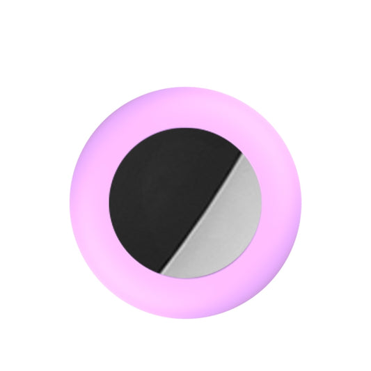 Light purple silicone AirTag 2 pet tracker cover with secure fit for dogs and cats