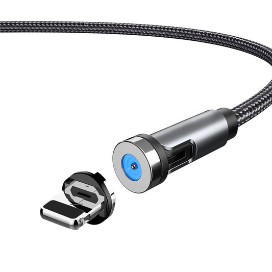 CC56 1m cable with three interchangeable charging heads: Android, USB-C, and 8Pin connectors