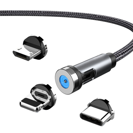 Android charging head attachment for CC56 magnetic rotating dust plug wire system
