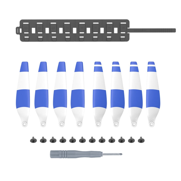 Sunnylife MM3-SN443 For Mini 3 Pro Propeller Blades + Silicone Folding Storage Bag, Red Strip+Gray Bag, Red Strip+Brown Bag, Blue Strip+Gray Bag, Blue Strip+Brown Bag, Yellow Strip+Gray Bag, Yellow Strip+Brown Bag