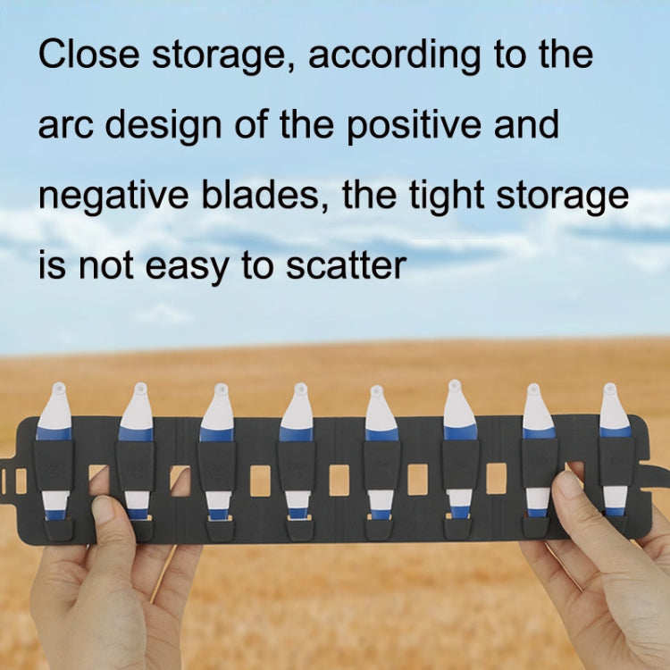 Sunnylife MM3-SN443 For Mini 3 Pro Propeller Blades + Silicone Folding Storage Bag, Red Strip+Gray Bag, Red Strip+Brown Bag, Blue Strip+Gray Bag, Blue Strip+Brown Bag, Yellow Strip+Gray Bag, Yellow Strip+Brown Bag