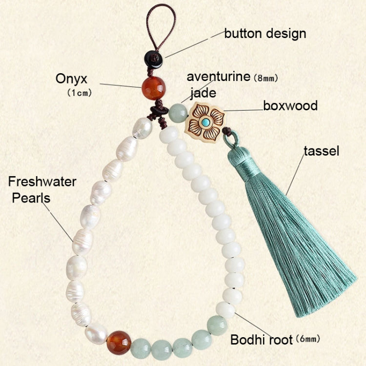 Braided Rope Pearl Mobile Phone Case Pendant Mobile Phone Lanyard Wrist Rope