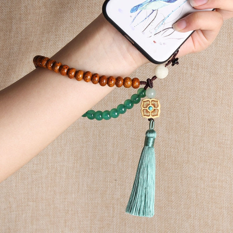 Cordon tressé pour téléphone portable, pompon, pendentif pour étui de téléphone Bodhi, cordon de poignet