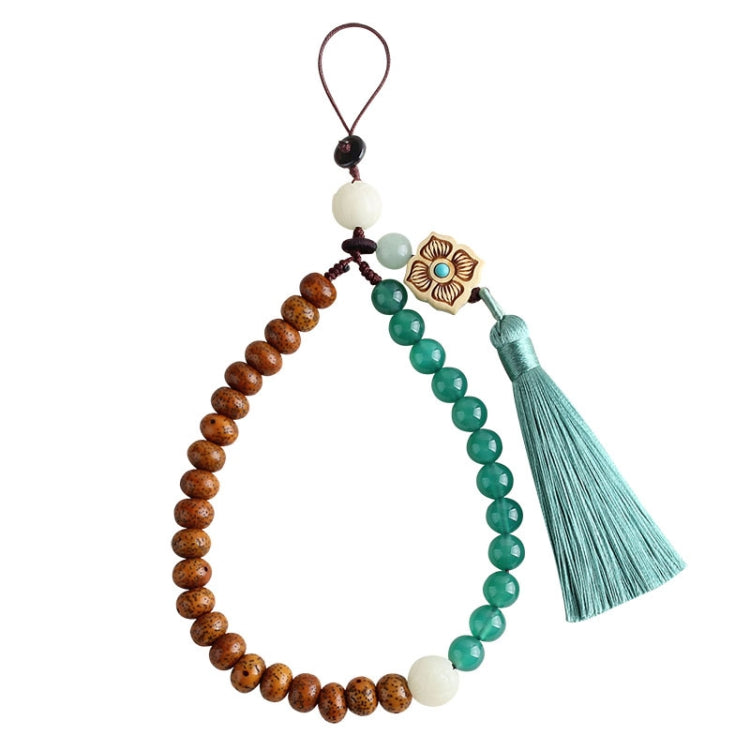 Cordon tressé pour téléphone portable, pompon, pendentif pour étui de téléphone Bodhi, cordon de poignet