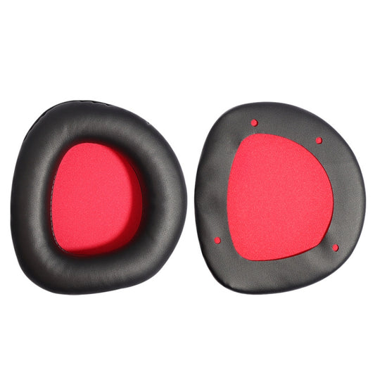 Black red mesh net replacement earmuff covers with memory foam technology