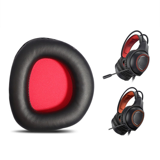 DAREU compatible ear cushions featuring breathable black orange net design detail