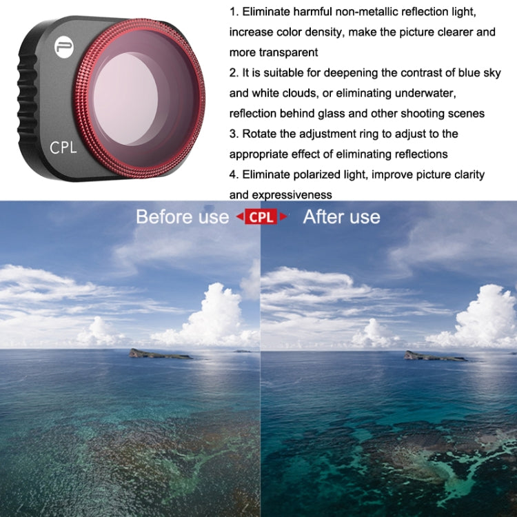 PGYTECH Filter Protecting Lens And Sensor For DJI Mini 3 Pro, UV, CPL, ND8+ND16+ND32+ND64, NDPL8+NDPL16+NDPL32+NDPL64