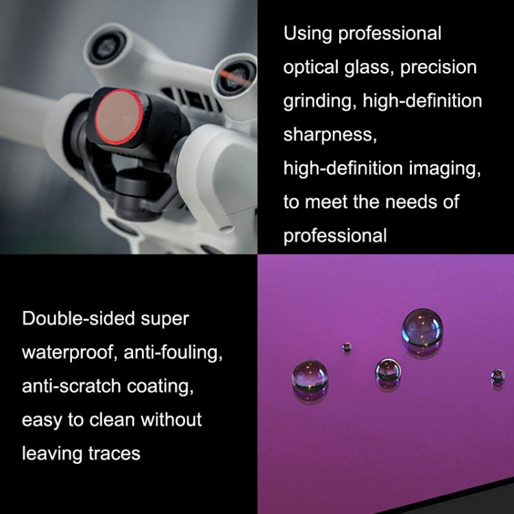 PGYTECH Filter Protecting Lens And Sensor For DJI Mini 3 Pro, UV, CPL, ND8+ND16+ND32+ND64, NDPL8+NDPL16+NDPL32+NDPL64