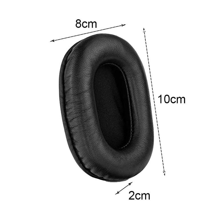 2 PCS Headset Sponge Earmuffs For SONY MDR-7506 / V6 / 900ST, Gray Stitching, Black Stitching, White Stitching, Brown Stitching, Black Net, Net Stitching, Black White Net, Black Blue Net, Black Green Net, Black Lambskin, Brown Lambskin, Black Bright���...