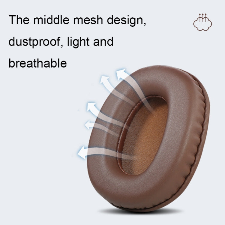 2 PCS Headset Sponge Earmuffs For SONY MDR-7506 / V6 / 900ST, Gray Stitching, Black Stitching, White Stitching, Brown Stitching, Black Net, Net Stitching, Black White Net, Black Blue Net, Black Green Net, Black Lambskin, Brown Lambskin, Black Bright���...